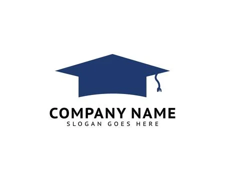 Graduation Cap Vector Logo Template Design Elements Illustration