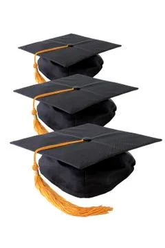 Graduation caps Fotos Stock