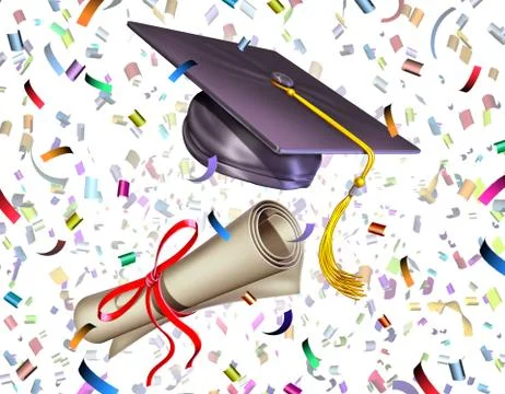 Graduation Celebration Stock Illustration