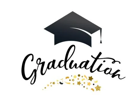 Graduation Class of 2018, party invitations, posters, banner, lettering desig Stock Illustration