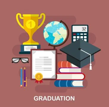Graduation concept Stock Illustration