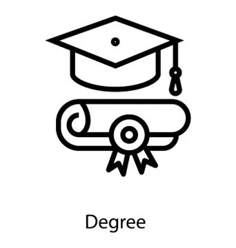 Graduation Convocation Ceremony Stock Illustration