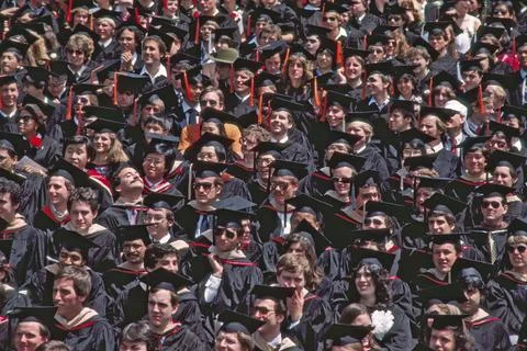 Graduation Cornell University. Stock Photos