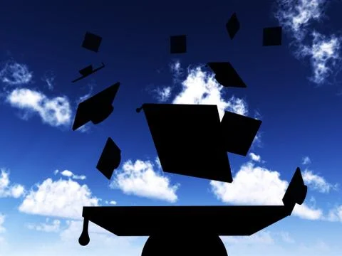 Graduation Day Stock Illustration