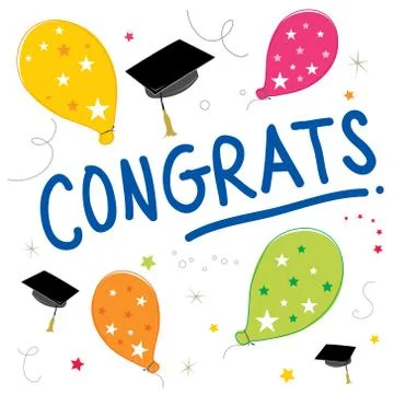 Graduation Day Vector Icon set of Celebration and Congratulation Vector Stock Illustration