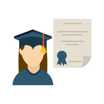 Graduation design over white background, vector illustration イラスト素材