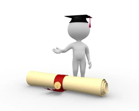 Graduation diploma Illustrazione stock
