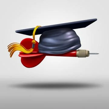 Graduation Goal 库存插图