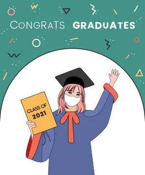 Graduation greeting Stock Illustration