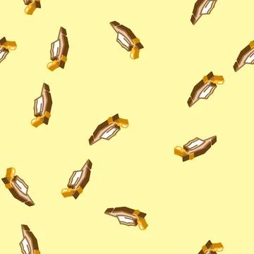 Graduation hat cap isometric icon seamless pattern Stock Illustration