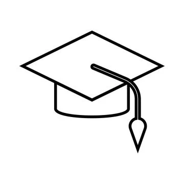 Graduation hat icon Stock Illustration