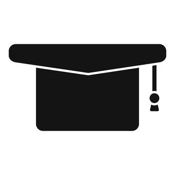 Graduation hat icon simple vector. Stress coping skills Illustrazione stock