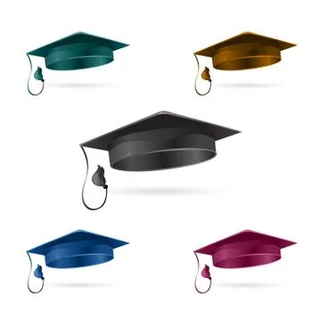 Graduation hat Stock Illustration