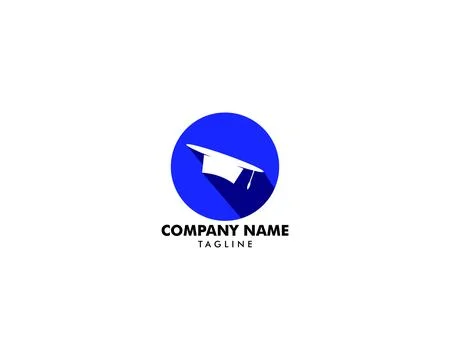 Graduation hat vector logo, Education logo Stock Illustration