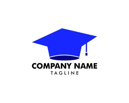 Graduation hat vector logo, Education logo Stock Illustration