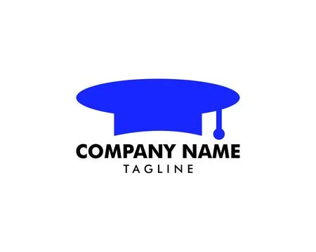 Graduation hat vector logo, Education logo Stock Illustration