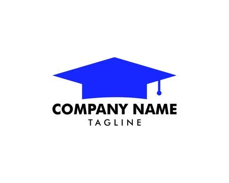 Graduation hat vector logo, Education logo Stock Illustration