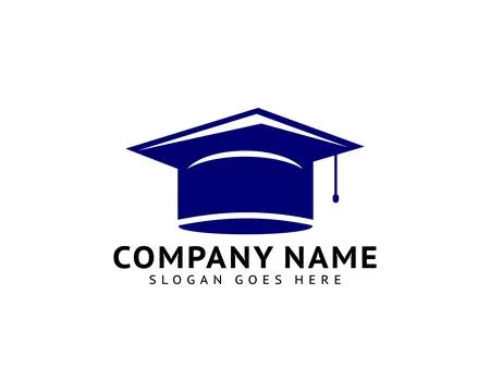 Graduation hat vector logo, Education logo Stock Illustration