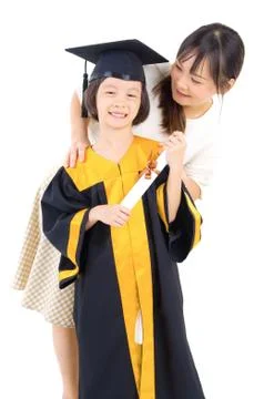 Graduation kid Stock Photos