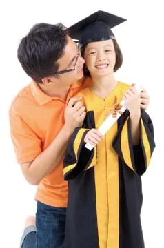 Graduation kid Stock Photos