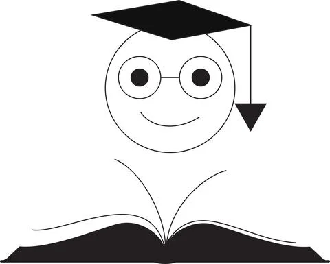 Graduation logo Stock Illustration