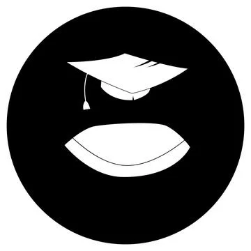 Graduation logo vector illustration design Stock Illustration