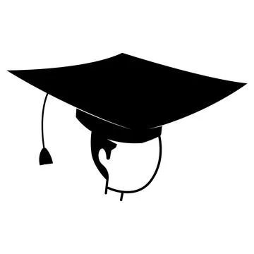 Graduation logo vector illustration design Stock Illustration