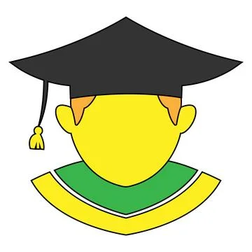 Graduation logo vector illustration design Stock Illustration