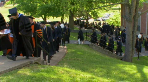 Graduation March Stock Footage 596002