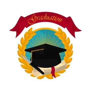 Graduation objects illustration イラスト素材