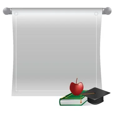 Graduation Scroll Stock Illustration