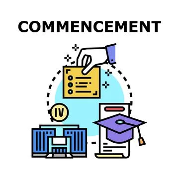 Graduation success path with educational achievement concept Stock Illustration