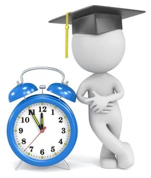 Graduation time. Stock Illustration