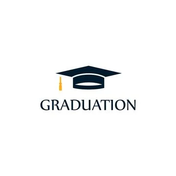 Graduation. Vector logo template Stock Illustration