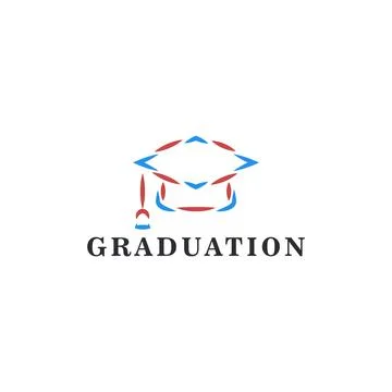 Graduation Vector logo template Stock Illustration