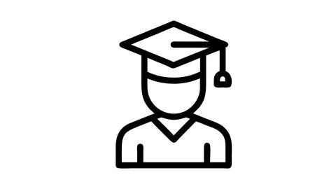 Graduation vector with white background 库存插图