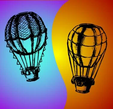 Graf lab Balloons Illustrazione stock