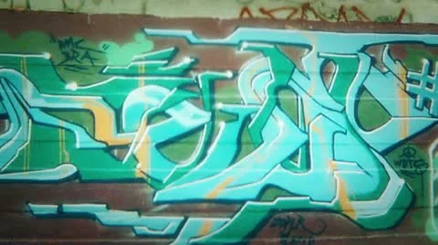 Graff montage movement Stock Footage 11977597