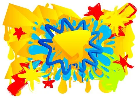 Graffiti abstract background. Abstract modern Messaging sign street art dec.. Stock Illustration