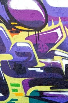 Graffiti abstract creative background Stock Illustration