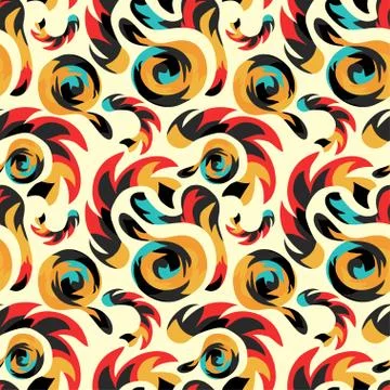 Graffiti abstract seamless pattern grunge effect vector illustration Stock Illustration