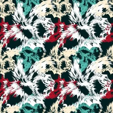 Graffiti abstract seamless pattern grunge effect vector illustration Stock Illustration