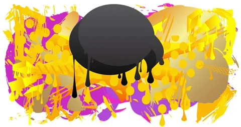 Graffiti advertising Speech Bubble Stock Footage 320283645