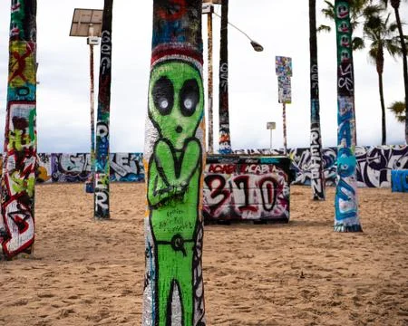 Graffiti Alien Stock Photos