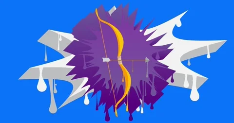 Graffiti Ancient arrow animation Stock Footage 330177837