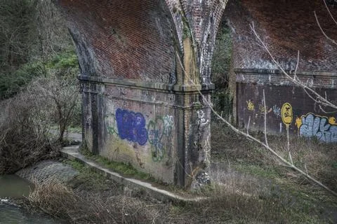 Graffiti arches Stock-Fotos