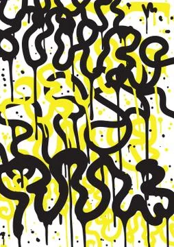 Graffiti Art Background Stockillustratie