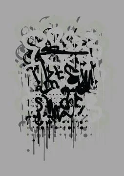 Graffiti Art Background Illustrazione stock