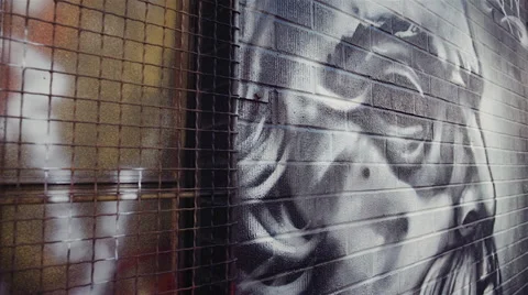 Graffiti art Stock Footage 44750596