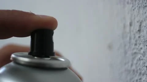 Graffiti art in the making (close up) _5 Stock Footage